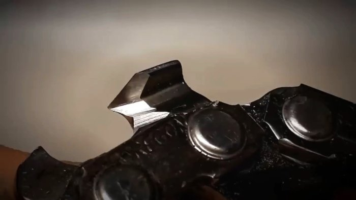 Как заточить цепь бензопилы «на коленке» по новому