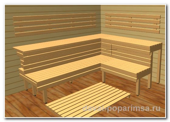 Как сделать полки для бани своими руками Как сделать полки для бани своими руками
