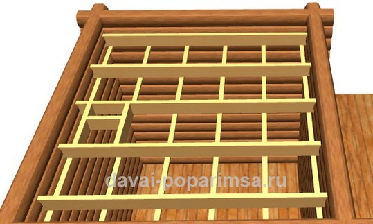 Как сделать потолок в бане Как сделать потолок в бане