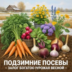 Подзимний посев: что и когда можно сеять под зиму Подзимний посев: что и когда можно сеять под зиму