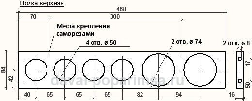 Полка настенная своими руками для бани – делаем по чертежам